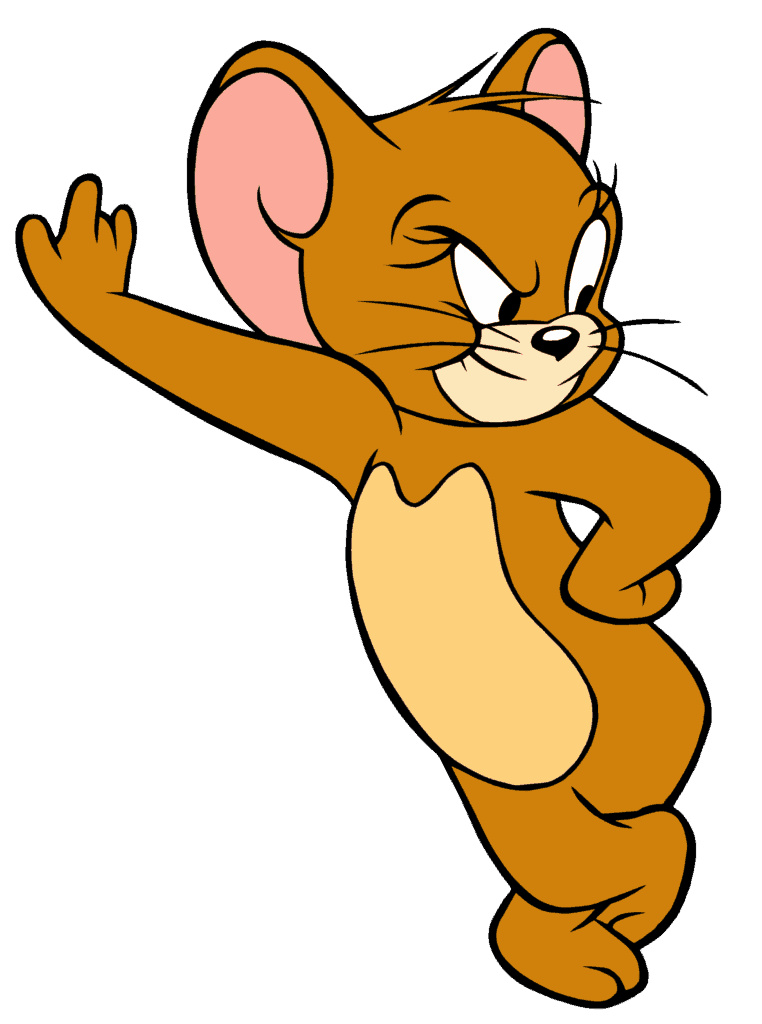 Check out this transparent Jerry is standing, quite angry PNG image