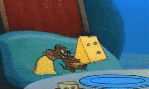 Tom and Jerry animated gif cheese