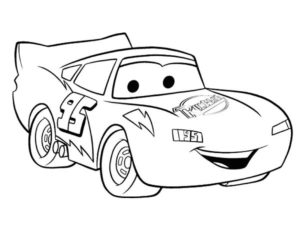 Cars Lightning McQueen Colouring page