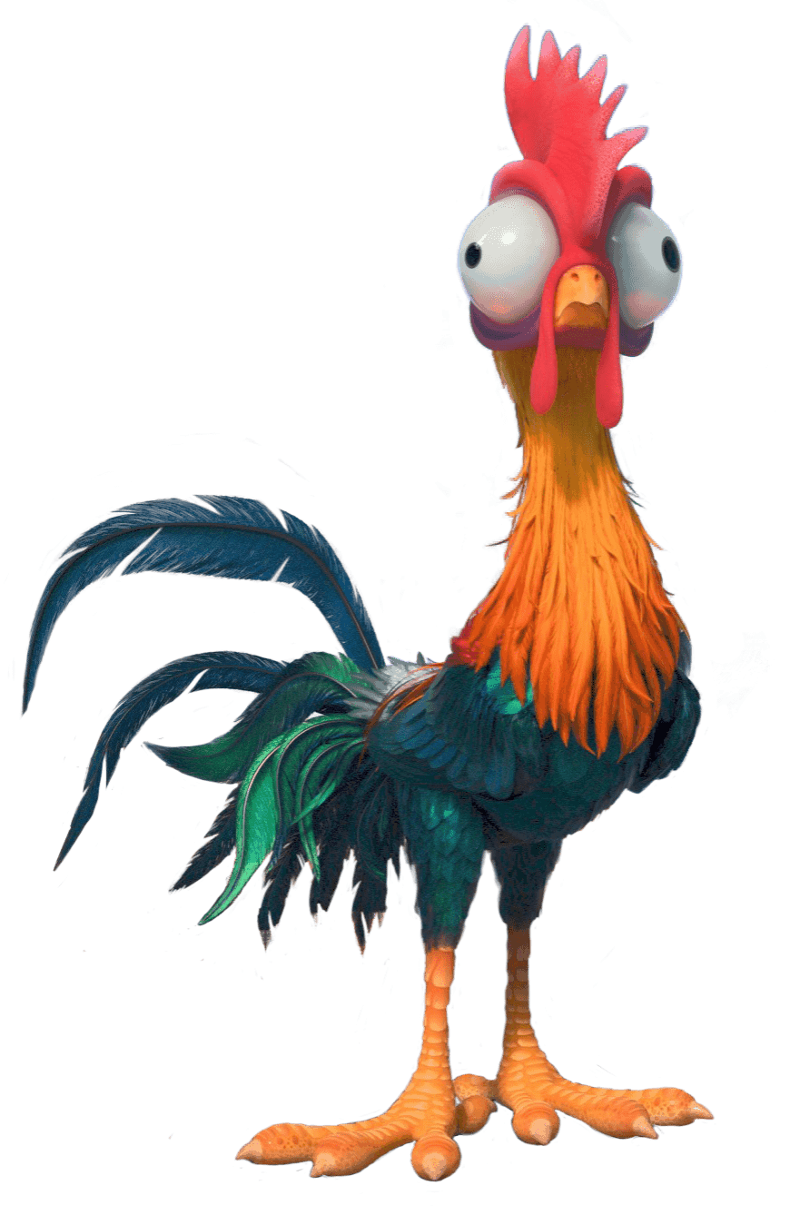 Check out this transparent Moana Hei Hei the rooster PNG image