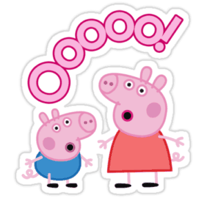 Peppa Pig and brother PNG