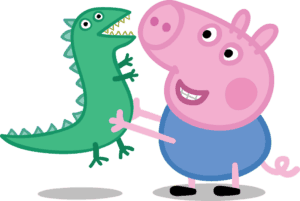 Peppa Pig's brother George playing