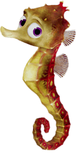 Finding Nemo Sheldon the Seahorse PNG Image