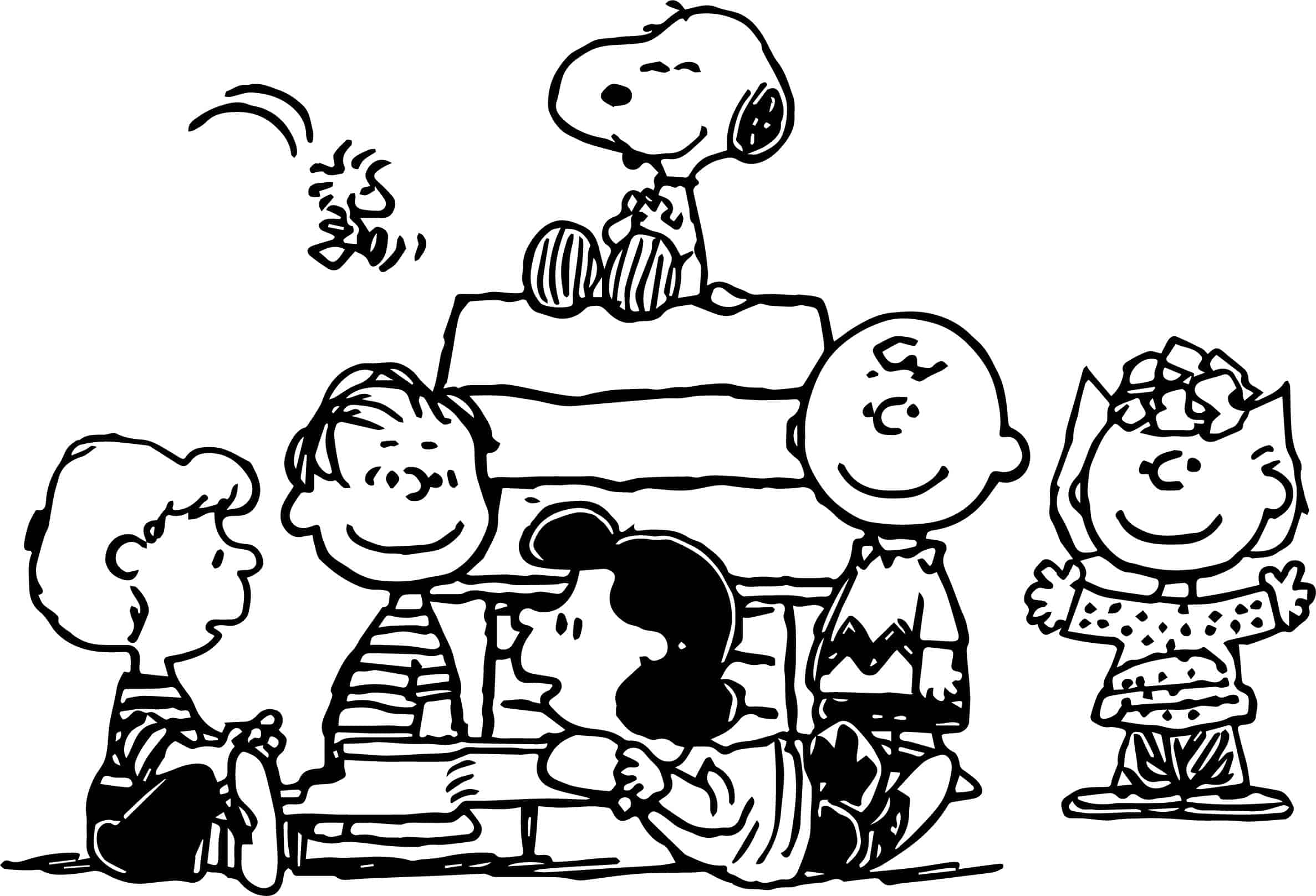 891 Cartoon Peanuts Coloring Pages for Kids