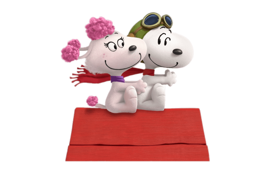 Check out this transparent Peanuts Movie Snoopy and Fifi on dog house PNG i...
