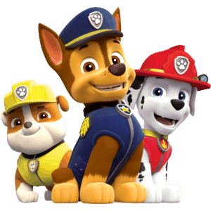 Paw Patrol Chase, Rubble and Marshall