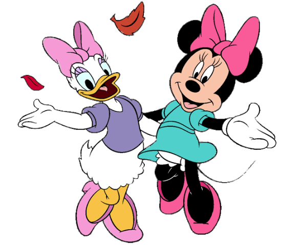 Minnie Mouse and Daisy Duck