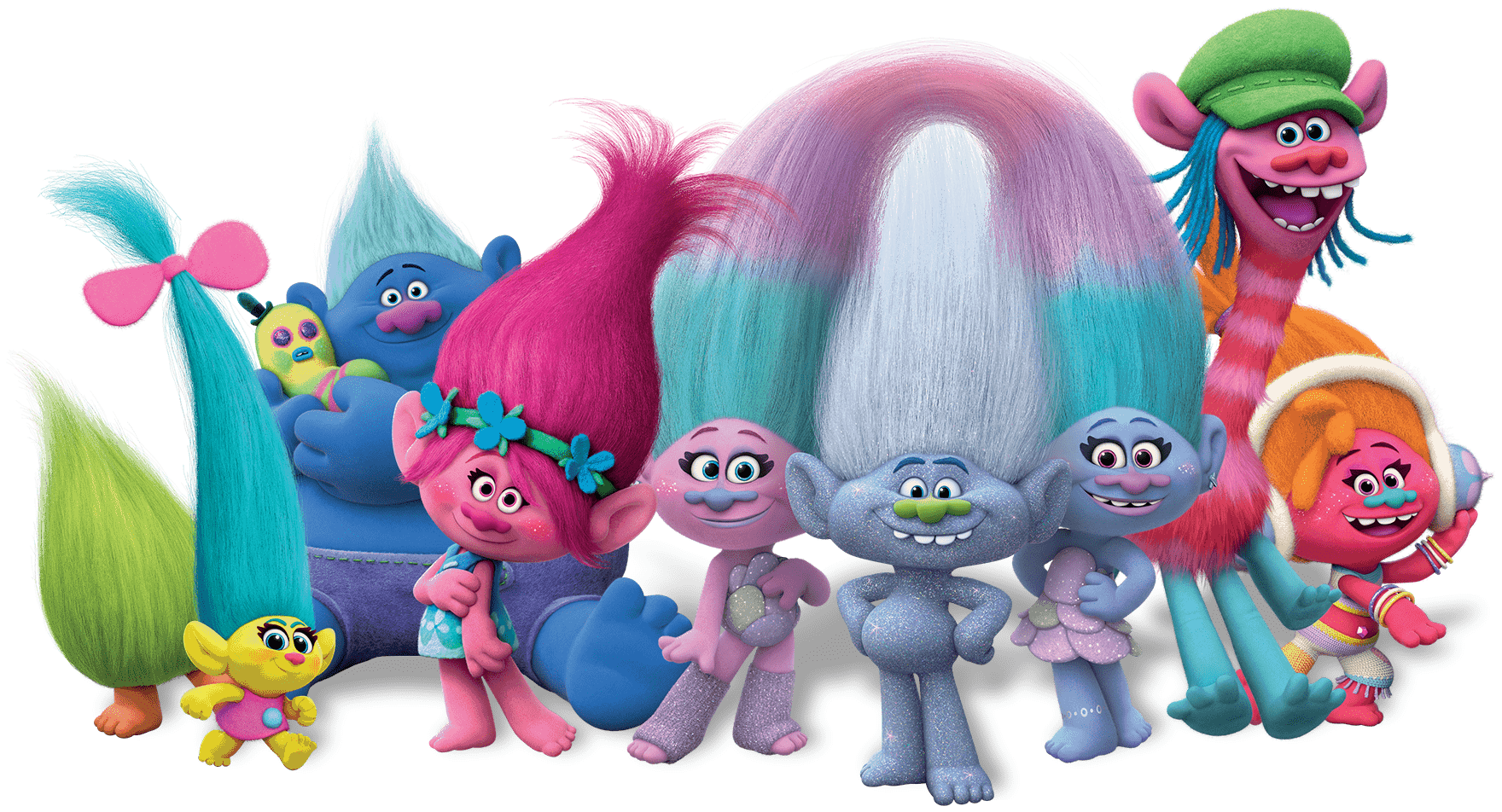 Check out this transparent Trolls characters PNG image