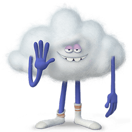 Trolls Cloud guy saying hi