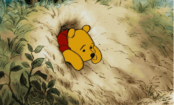Winnie the Pooh stuck GIF