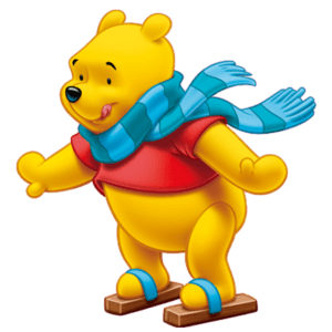 Winnie the Pooh ice skating