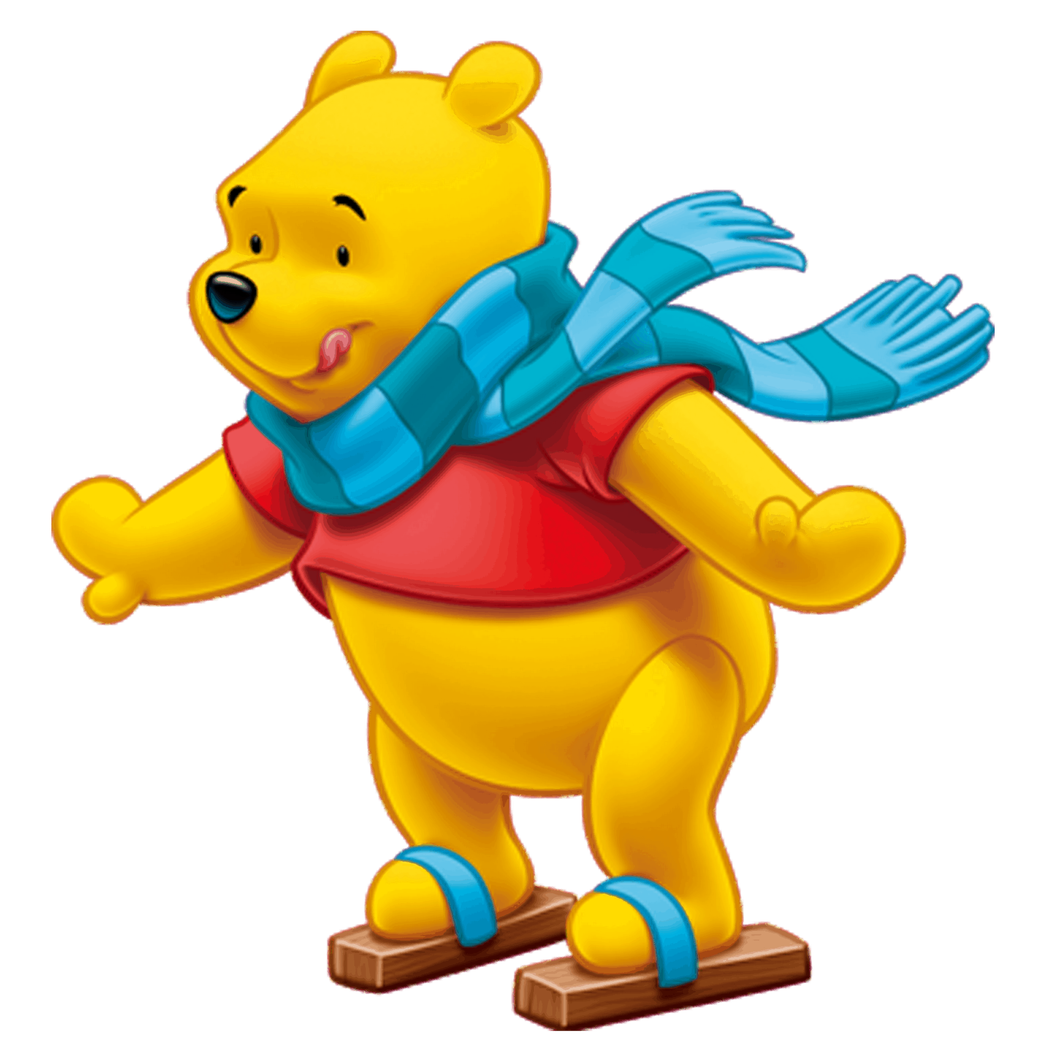 check out this transparent winnie the pooh ice skating png