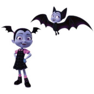 Vampirina and bat appearance PNG Image