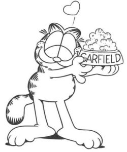 Garfield loves food