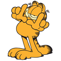 Garfield photo phrame PNG Image