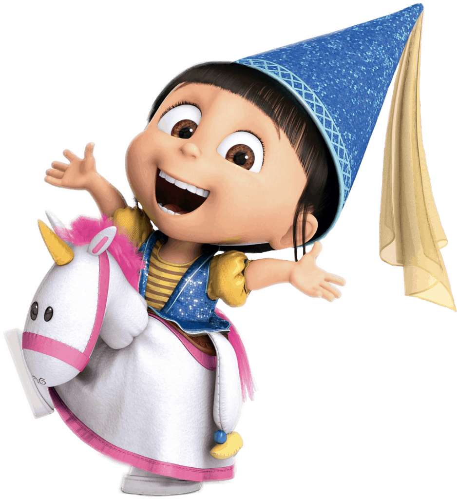 Agnes wearing unicorn costume PNG Image