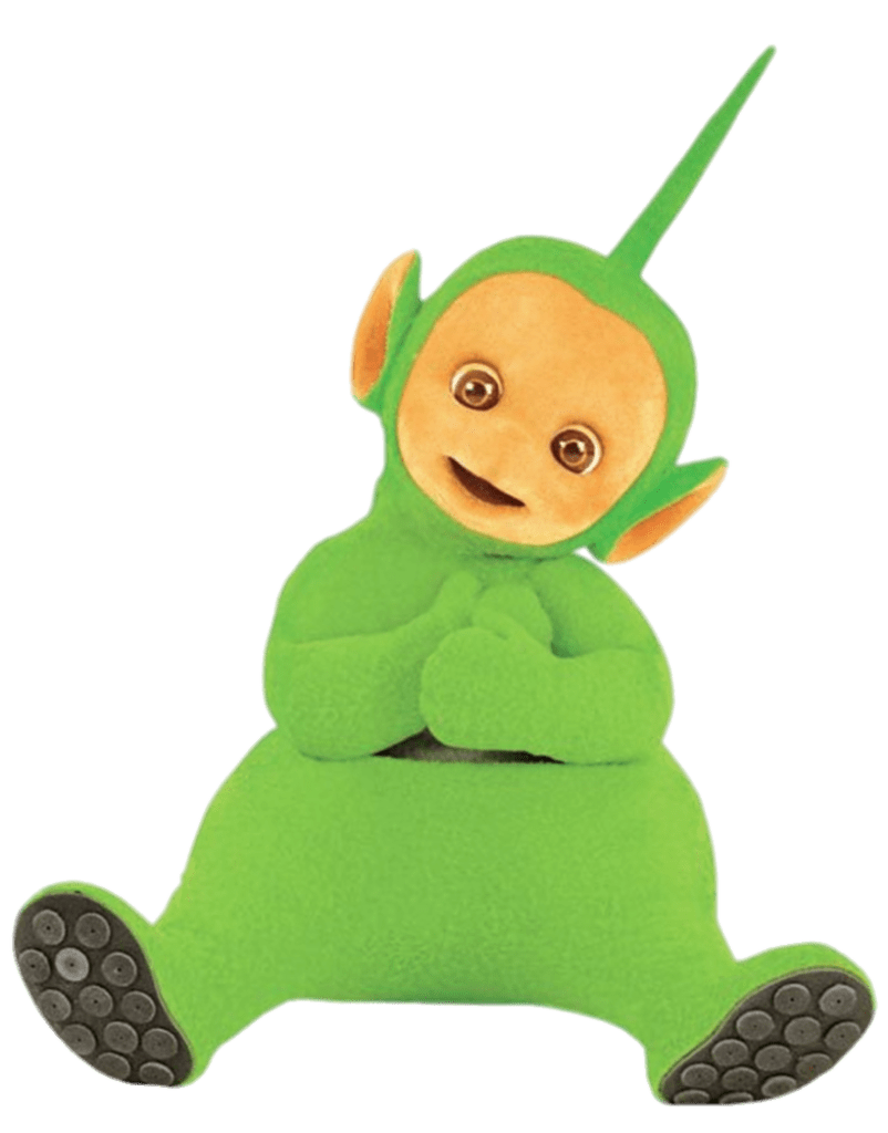 Teletubbies Dipsy sitting PNG Image