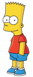 Bart Simpson hands in pockets