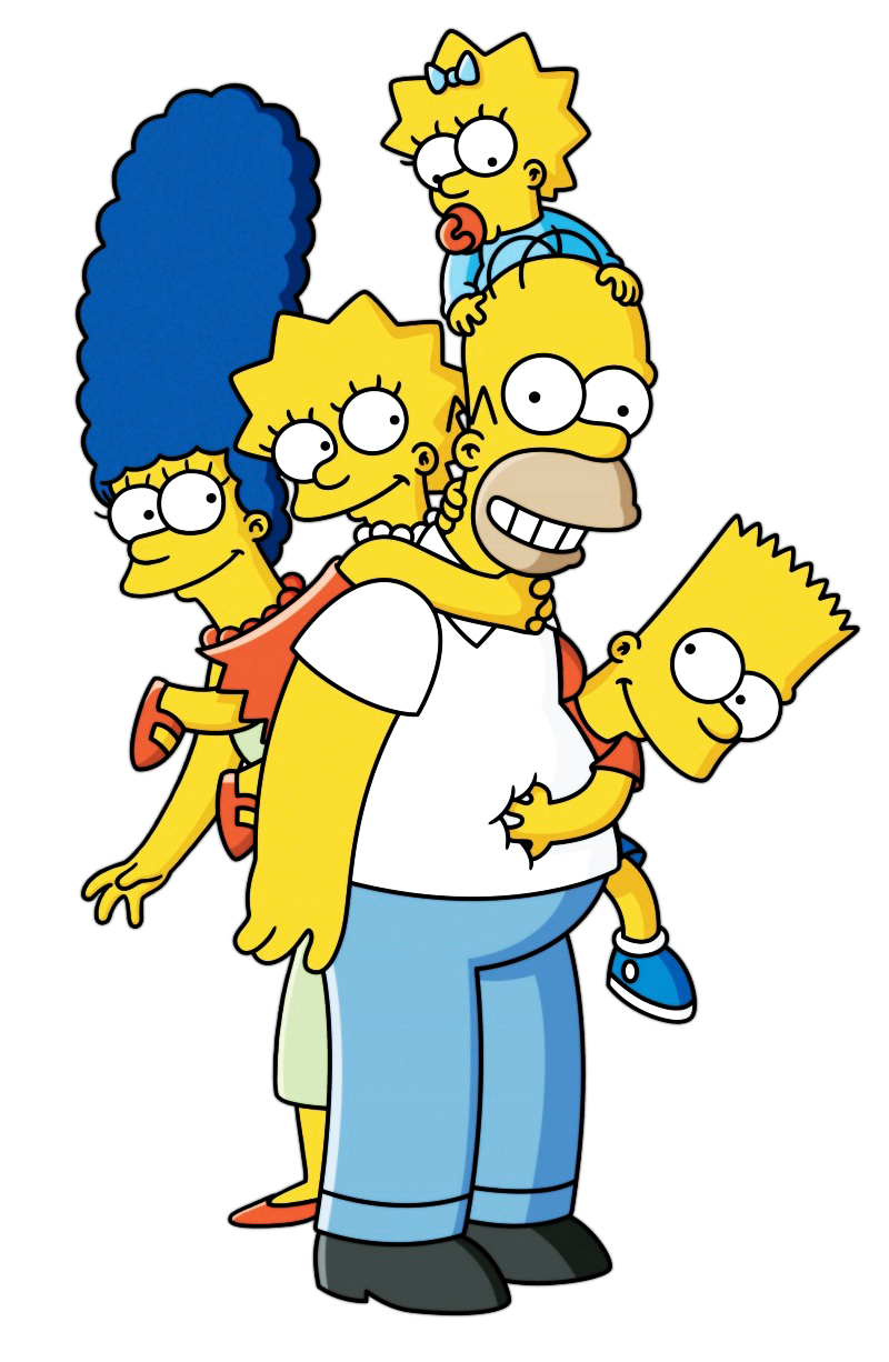 Check out this transparent Simpsons Family PNG image