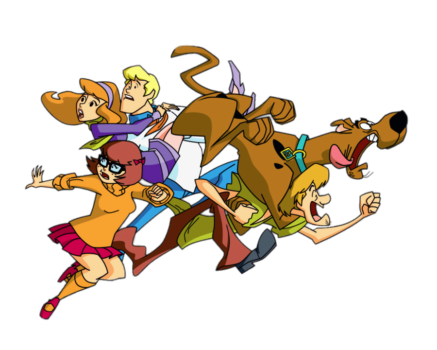 Scooby-Doo and Team running