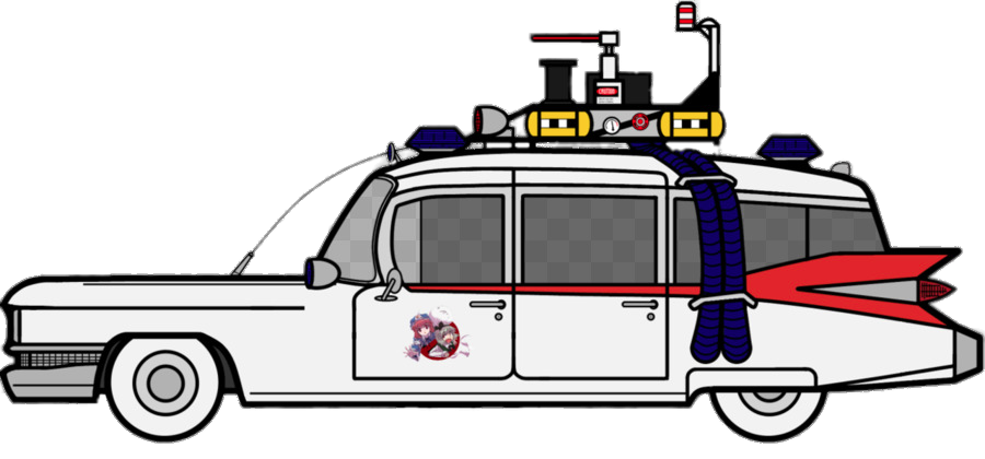 The Real Ghostbusters Ecto-1 PNG Image
