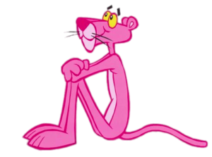 Pink Panther sitting