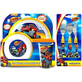 Blaze and The Monster Machines Plate, Bowl and Cutlery Set
