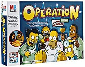 MB Operation Game Simpsons Version