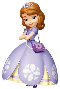 Sofia the First with shoulder bag