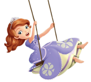 Sofia the First on swing