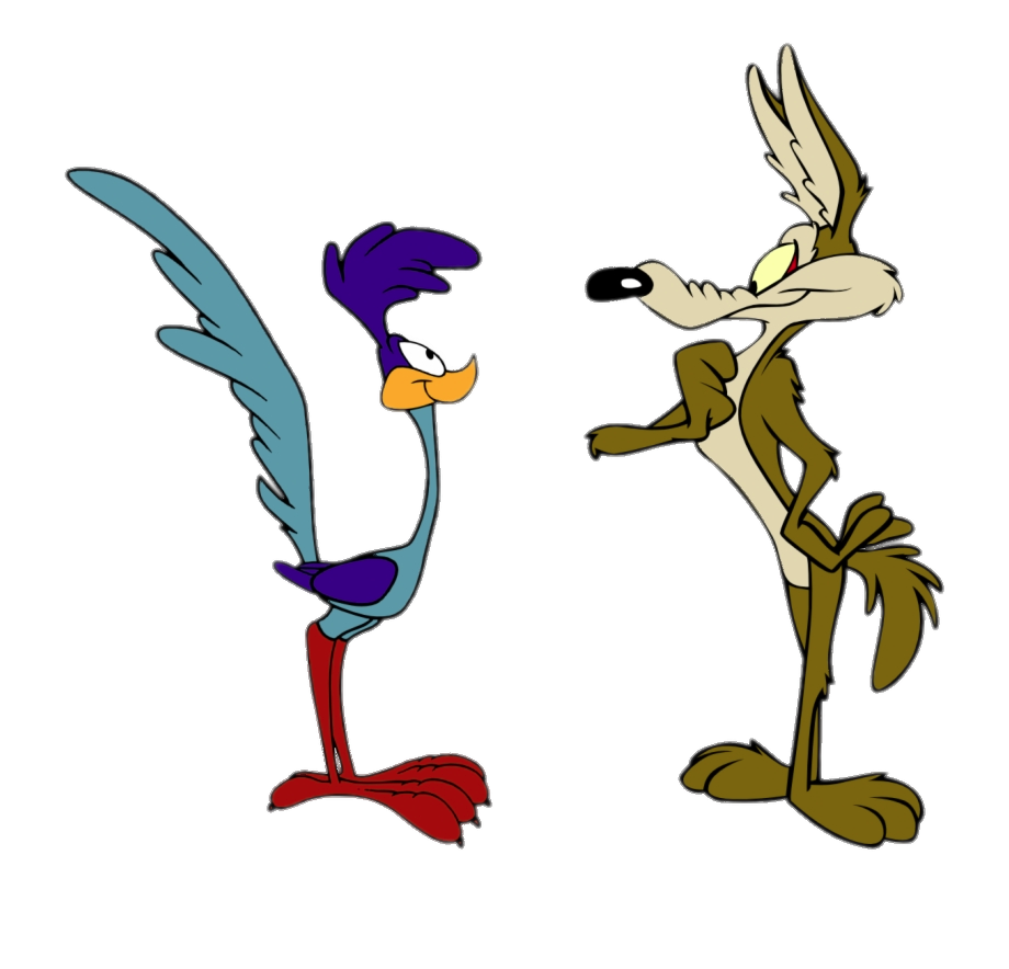 Road Runner and Wile E. Coyote PNG Image