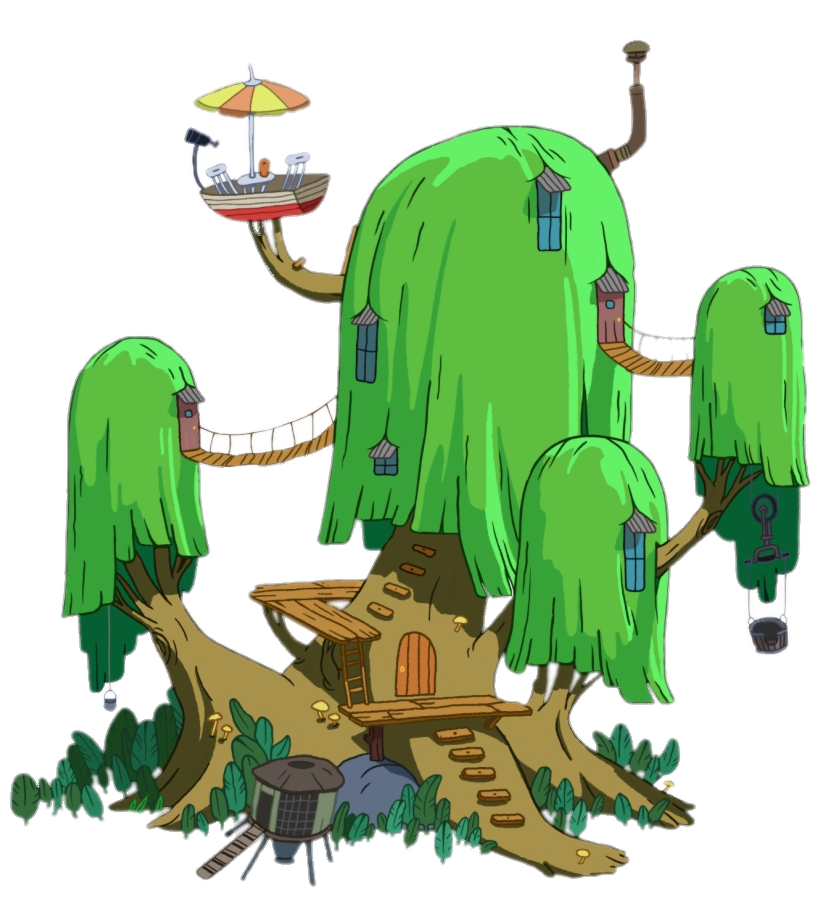 Check out this transparent Adventure Time Tree House PNG image