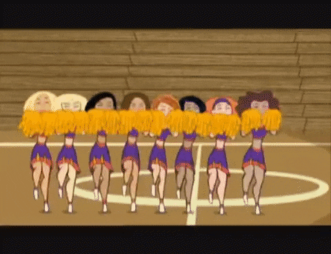 Kim Possible Cheerleader animated GIF.
