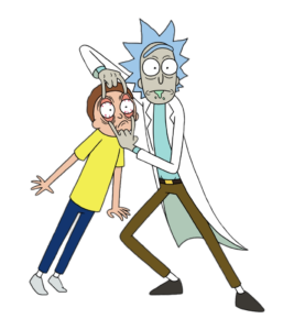 Rick and Morty bloodshot eyes