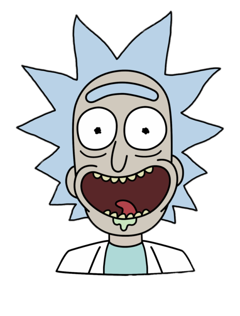 Check out this transparent Rick Sanchez face PNG image