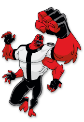 Check out this transparent Ben 10 Four Arms punching PNG image