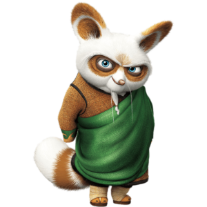 Kung Fu Panda Master Shifu with green cape