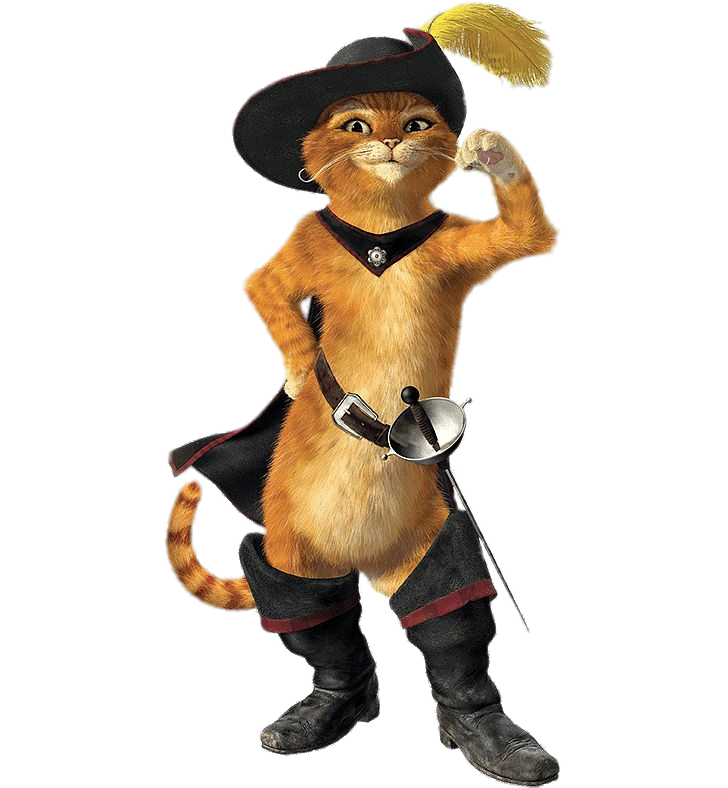 Shrek Character Puss in Boots PNG Image