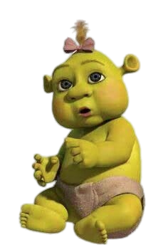 Shrek Baby Ogre Girl PNG Image