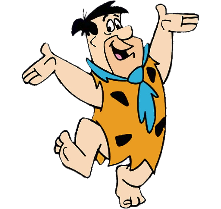 Check out this transparent Fred Flintstone happy PNG image.