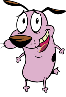 Courage the Cowardly Dog smiling