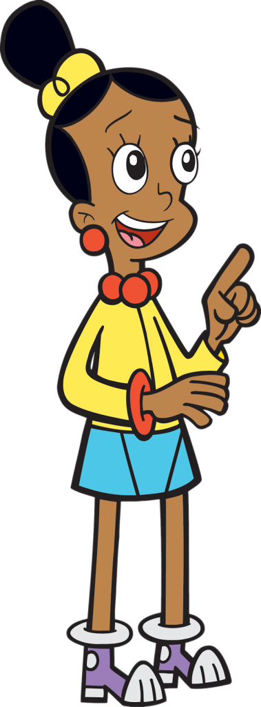 Cyberchase Jackie showing with finger