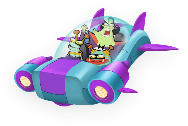 Cyberchase villains in space ship