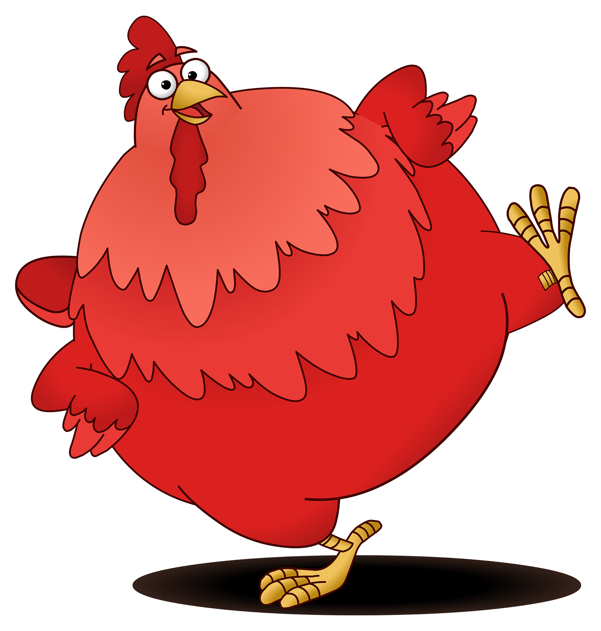 Check Out This Transparent Dora Character Big Red Chicken On One Leg Png Im...