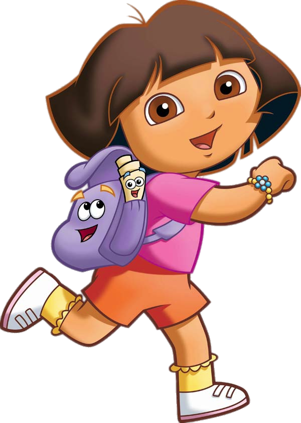 Check Out This Transparent Dora The Explorer With Backpack And Map Png Image