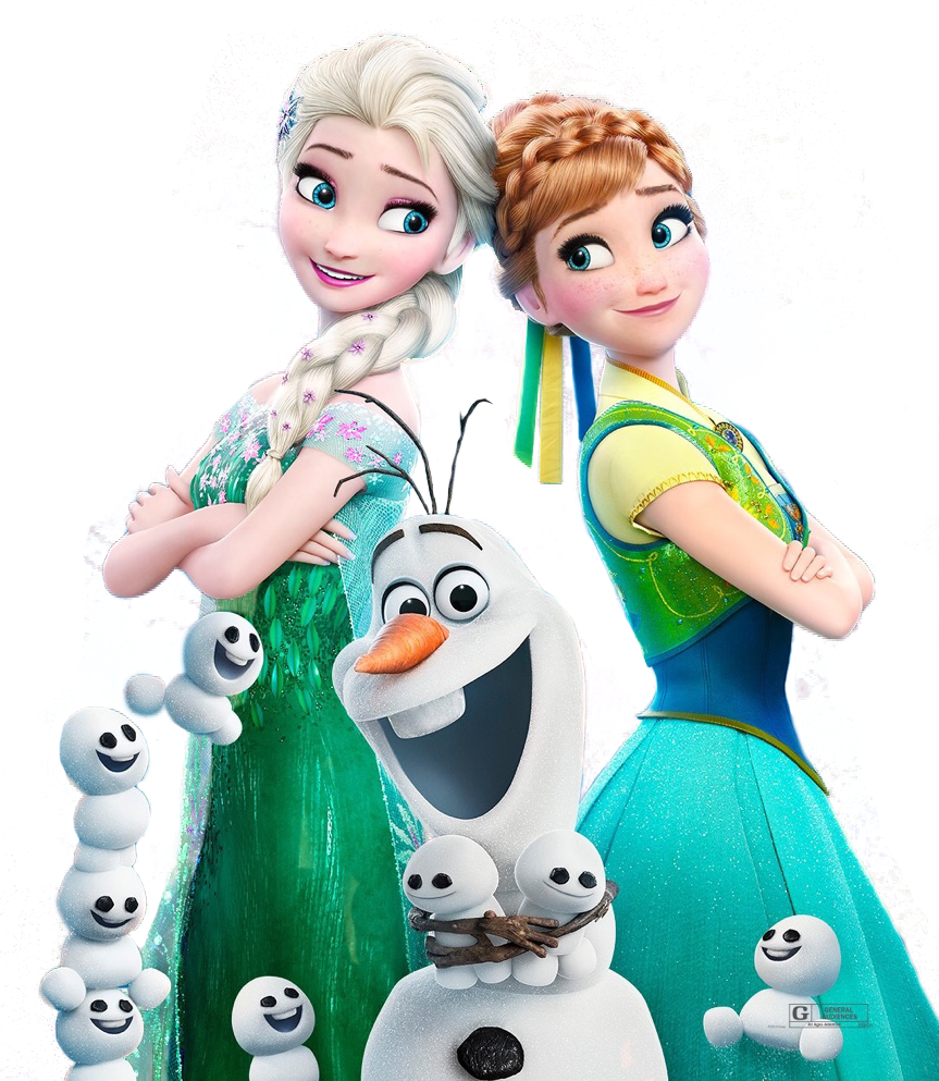 Elsa, Anna and Olaf Frozen 2