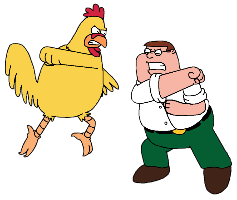 family guy peter vs chicken wallpaper