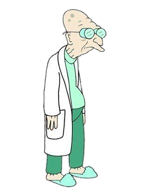 Futurama Professor Farnsworth standing