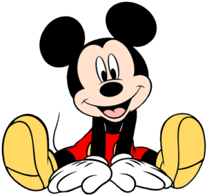 Mickey Mouse Sitting Happy