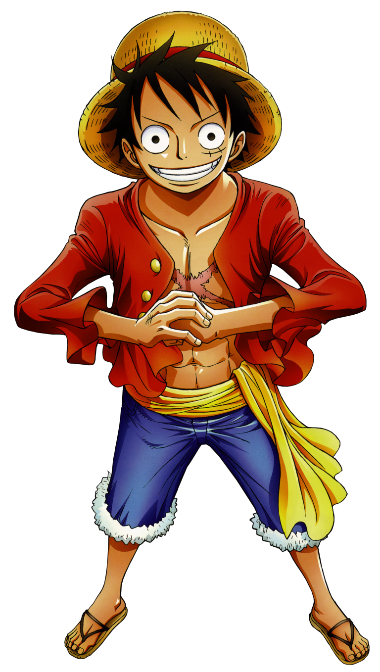 Check out this transparent One Piece Monkey D. Luffy grinning PNG image